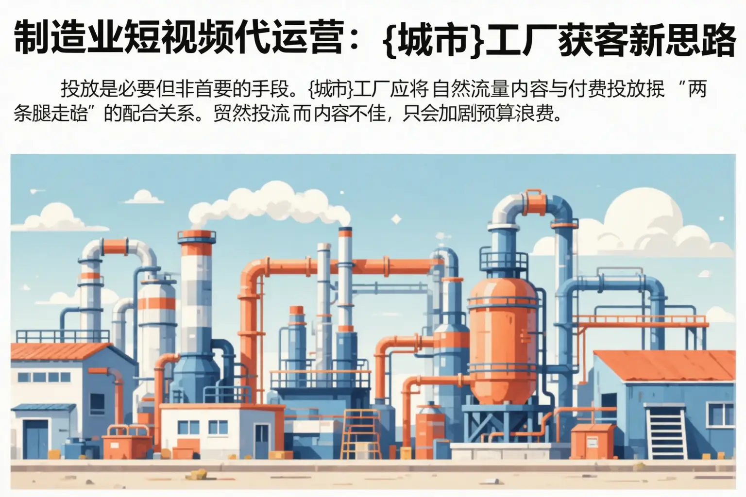 制造业短视频代运营:阳原工厂获客新思路